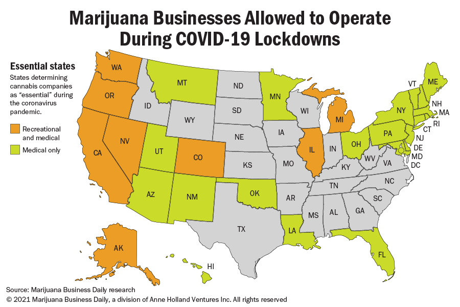 How ‘essential’ transformed the US marijuana industry amid the COVID-19 pandemic