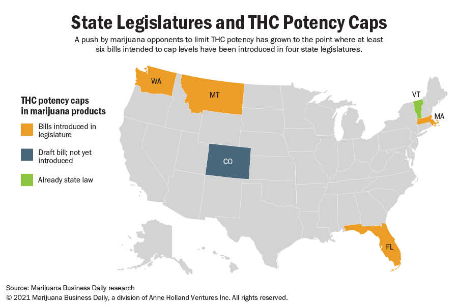 Marijuana foes seek to impose THC potency caps to curb industry’s growth